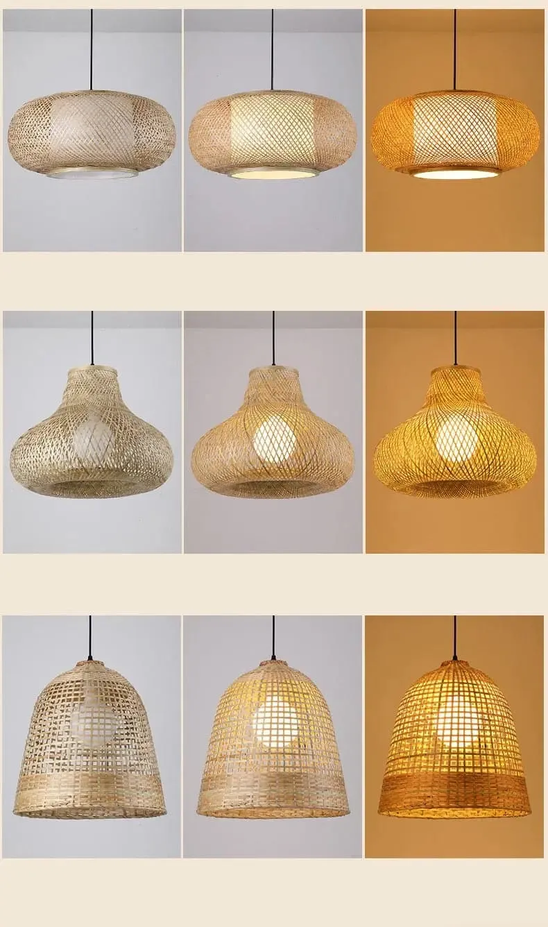 LED Handmade Rattan Chandelier