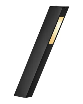 LED Path Light from the Piza Path Collection in Satin Black Finish by Hinkley