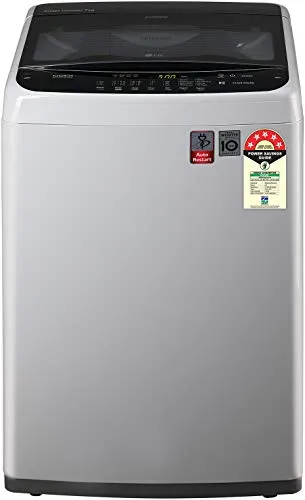 LG 7 kg Inverter Fully-Automatic Top Loading Washing Machine (T70SPSF2Z, Middle Free Silver)