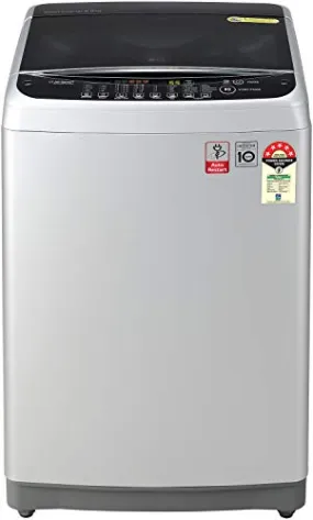 LG 8.0 Kg Inverter Fully-Automatic Top Loading Washing Machine (T80SJSF1Z, Middle Free Silver)