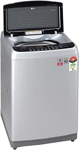 LG 8.0 Kg Inverter Fully-Automatic Top Loading Washing Machine (T80SJSF1Z, Middle Free Silver)