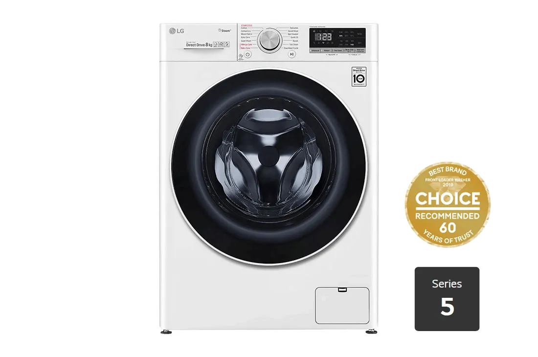 LG 9kg Front Load Washing Machine with Steam 