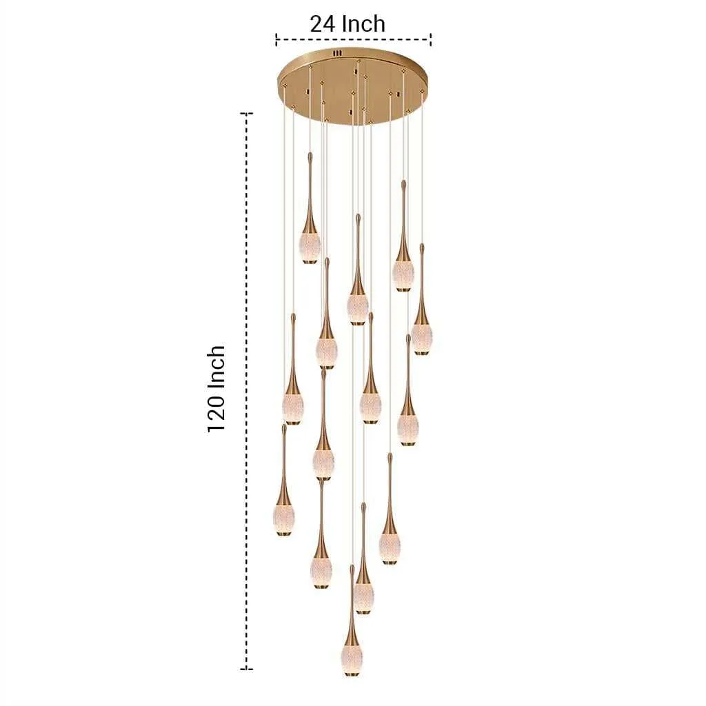 lluvia De Meteoros Duplex Chandelier