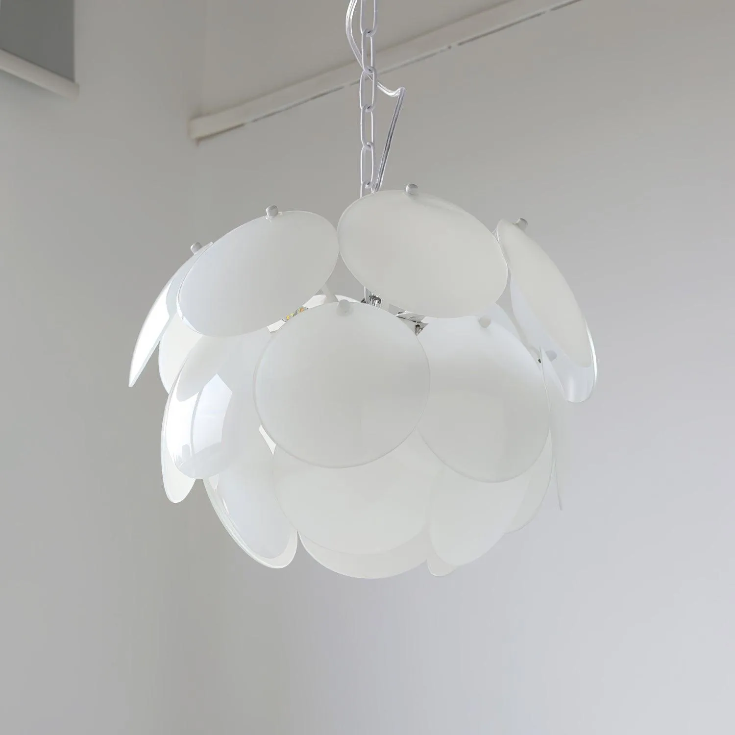 Luminous Petal Glass Chandelier