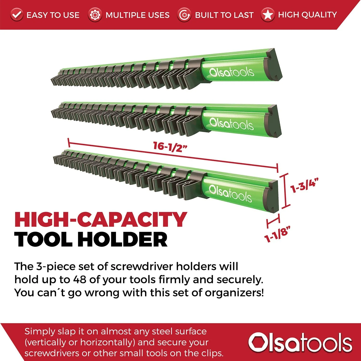 Magnetic Screwdriver Organizer