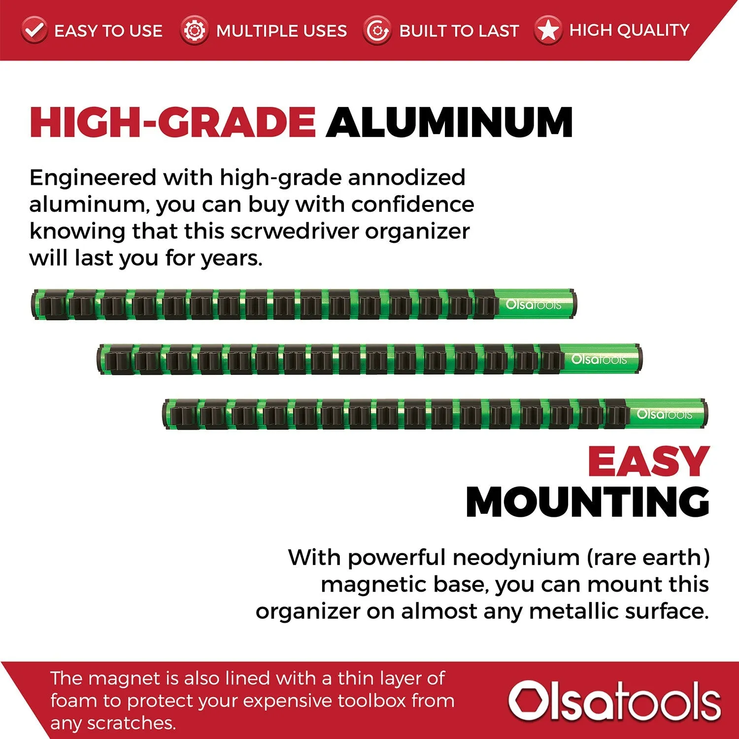 Magnetic Screwdriver Organizer