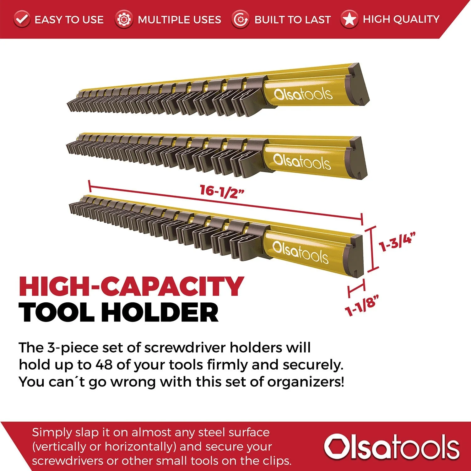 Magnetic Screwdriver Organizer