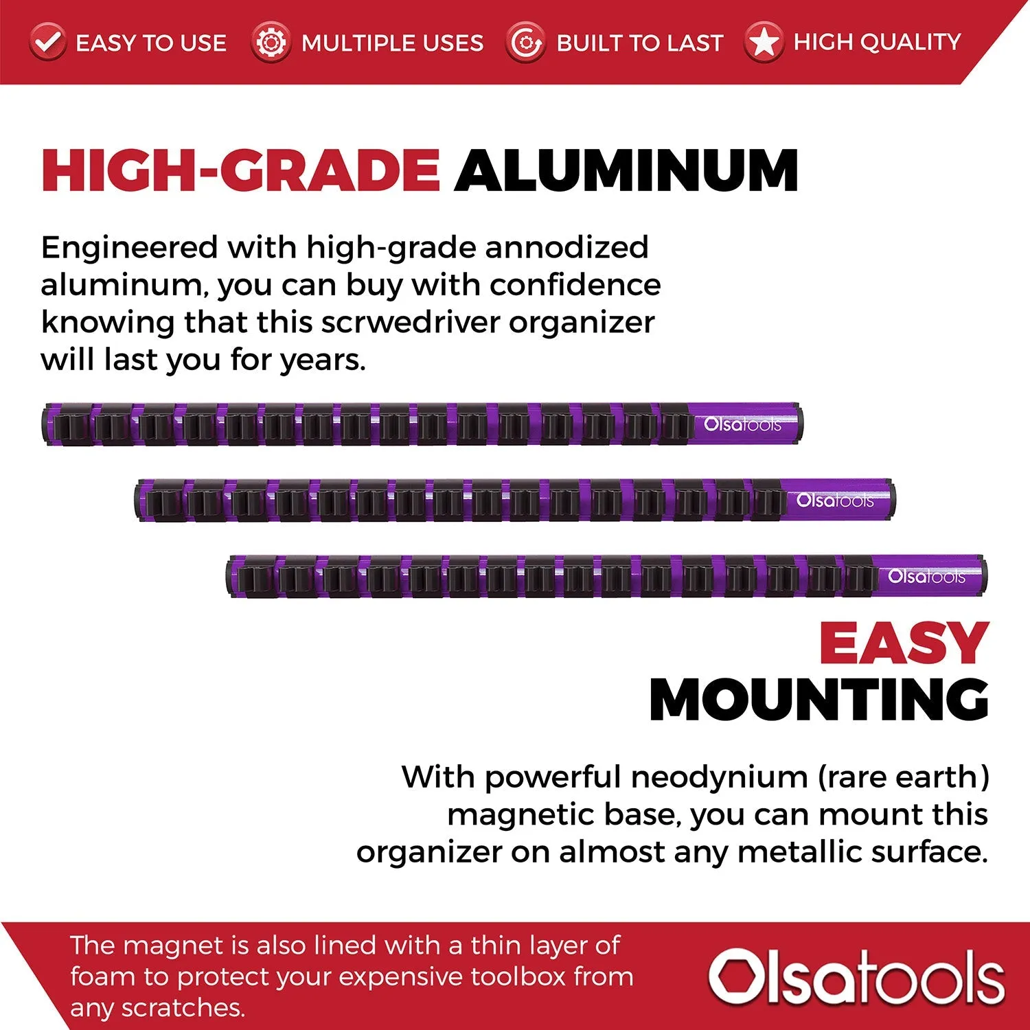 Magnetic Screwdriver Organizer