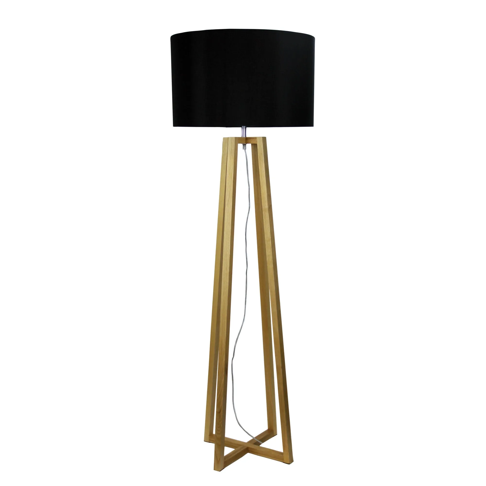 MALMO FLOOR LAMP BASE Timber Floor Lamp Base E27