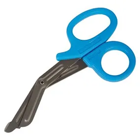 Medicut Trauma Shears 7-1/4" Stainless Steel with Blunt Tip & Finger Ring Handle, Blue