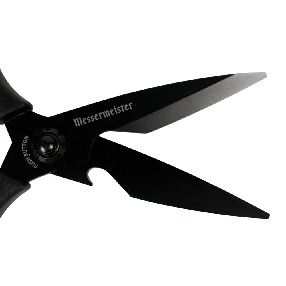 Messermeister 9" Push Button Take-Apart Shears Titanium Micro Serrated Blades