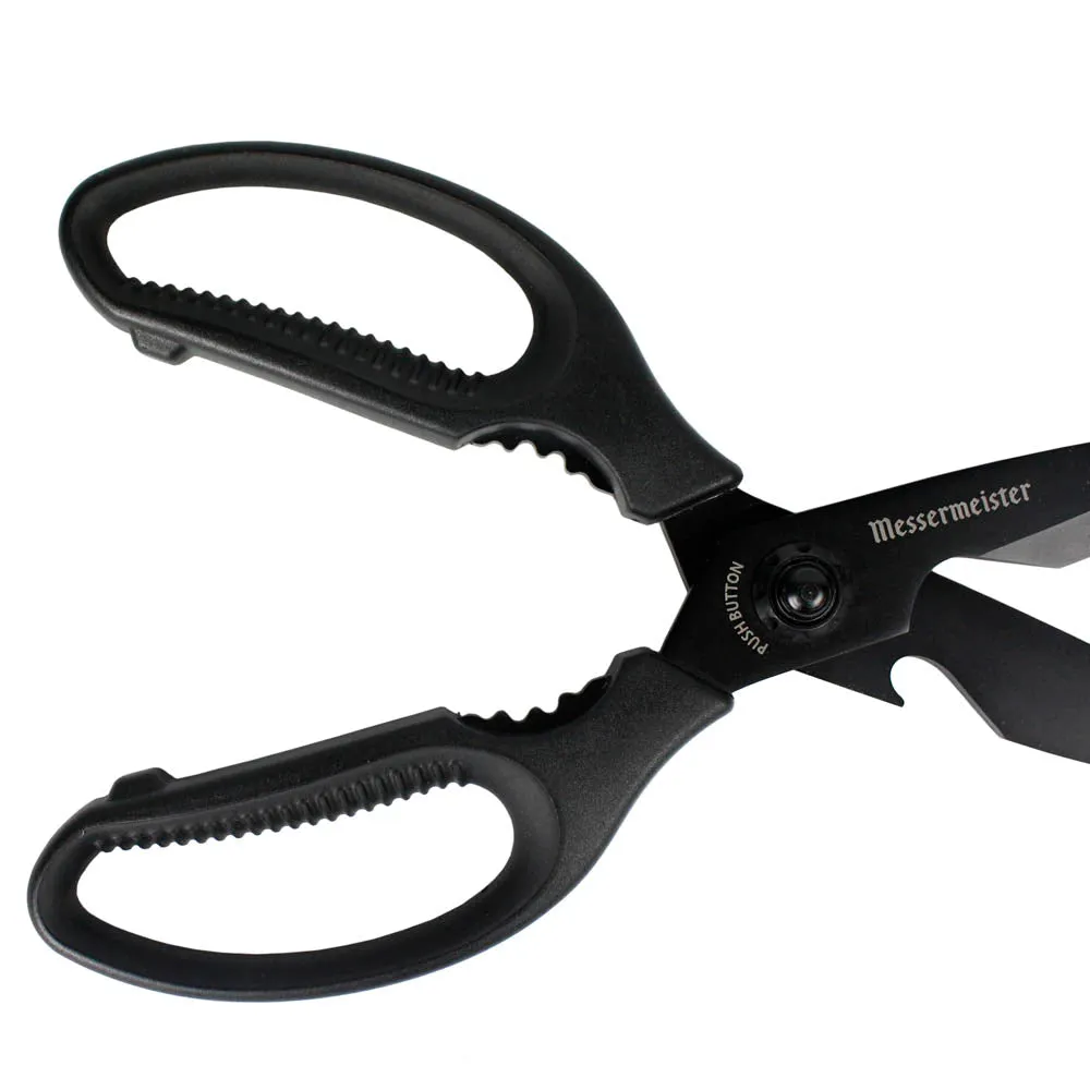 Messermeister 9" Push Button Take-Apart Shears Titanium Micro Serrated Blades