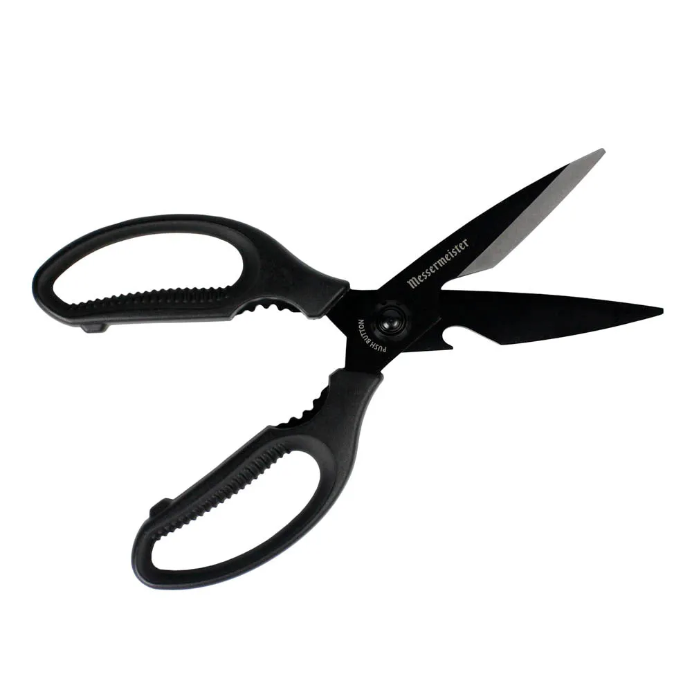 Messermeister 9" Push Button Take-Apart Shears Titanium Micro Serrated Blades