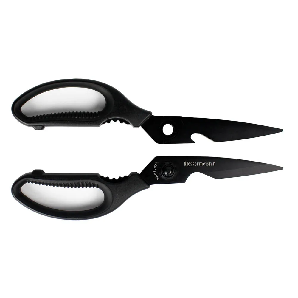 Messermeister 9" Push Button Take-Apart Shears Titanium Micro Serrated Blades