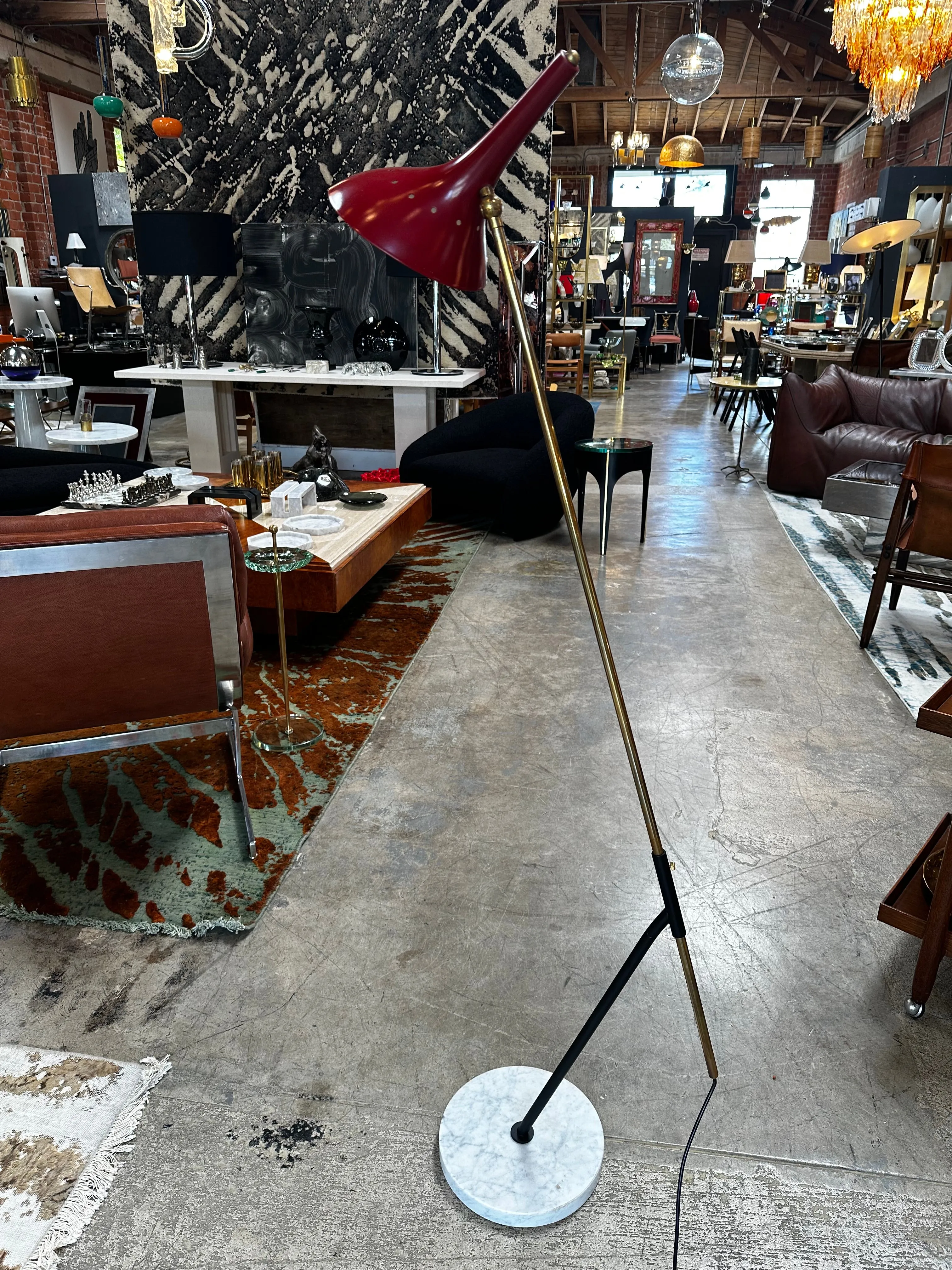 Mid Century Italian Floor Lamp By Stilnovo