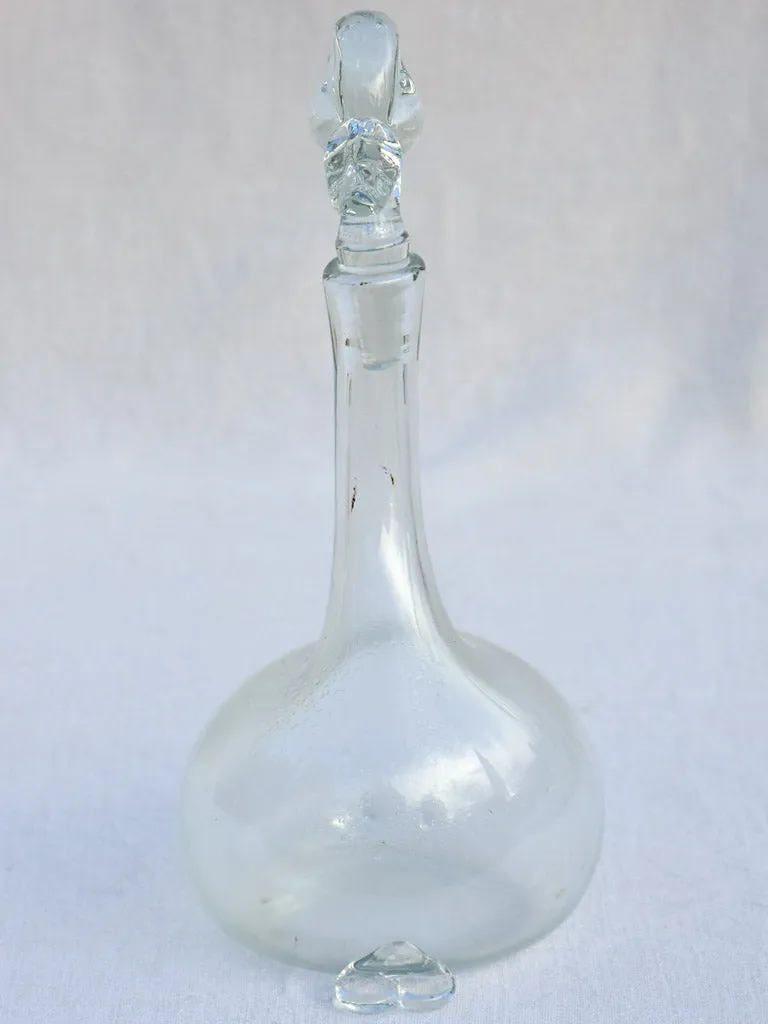 Mid century Italian Murano carafe - duck 13½"