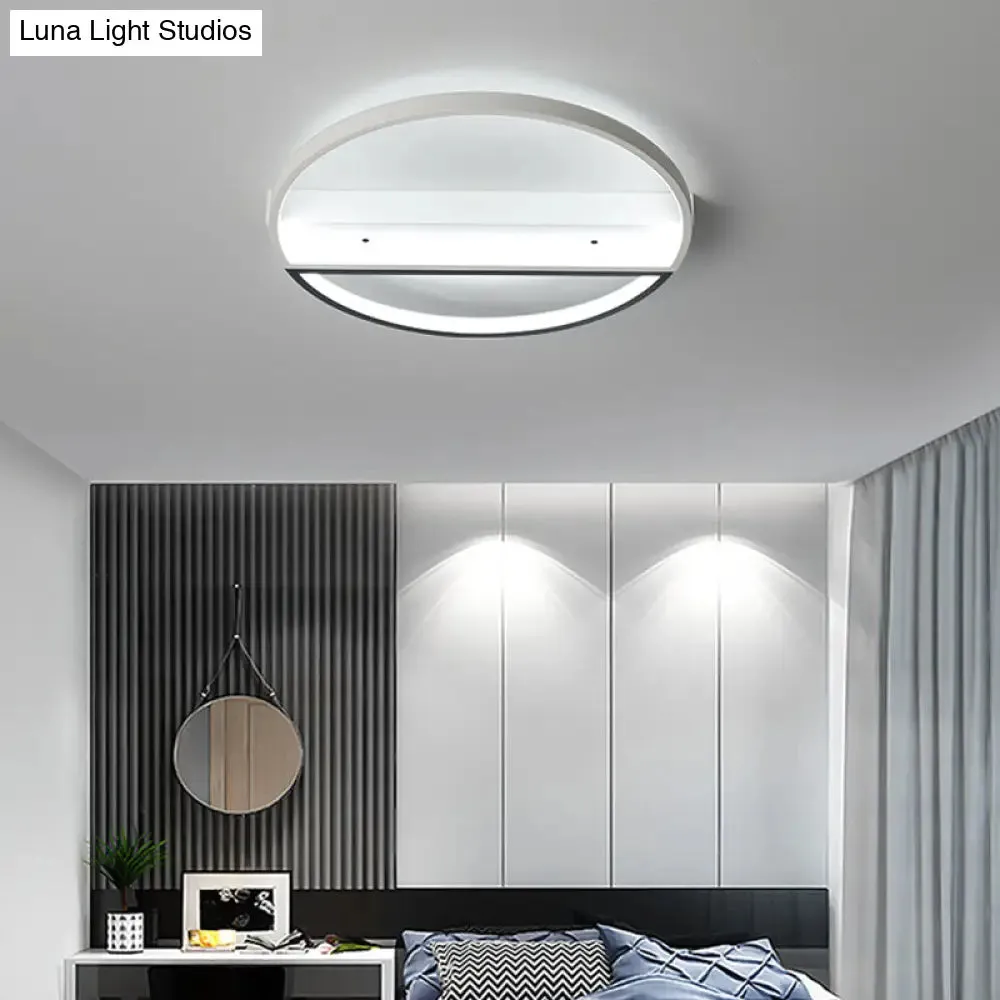 Minimalist Acrylic LED Ceiling Light - Flush Mount Ring Design