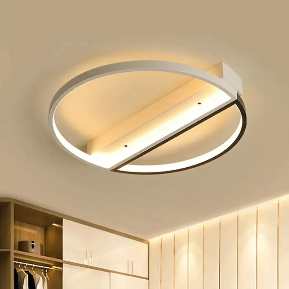 Minimalist Acrylic LED Ceiling Light - Flush Mount Ring Design