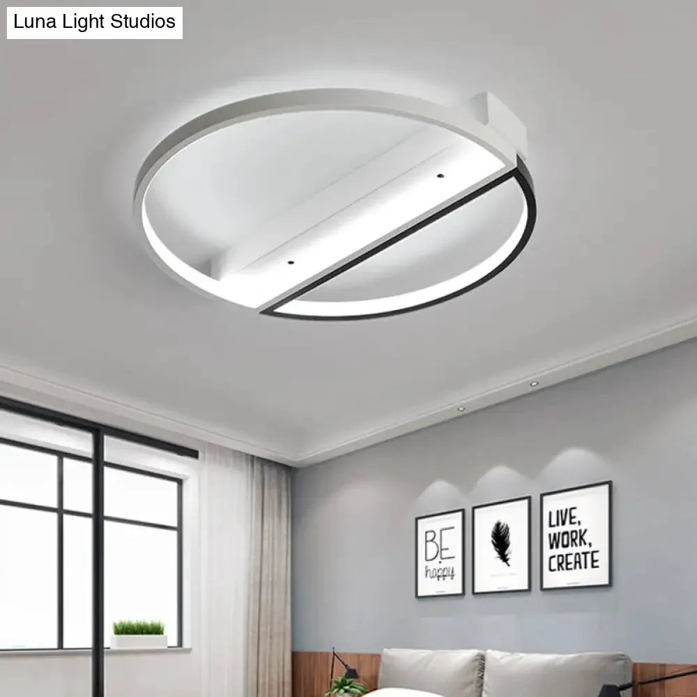 Minimalist Acrylic LED Ceiling Light - Flush Mount Ring Design