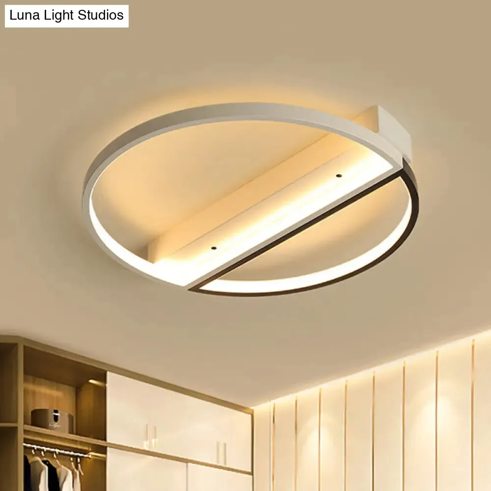 Minimalist Acrylic LED Ceiling Light - Flush Mount Ring Design