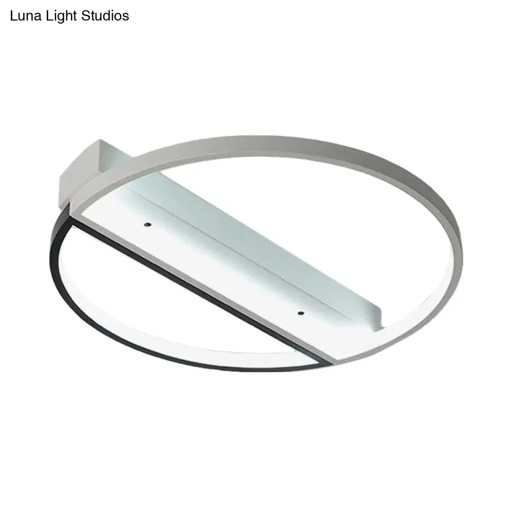 Minimalist Acrylic LED Ceiling Light - Flush Mount Ring Design