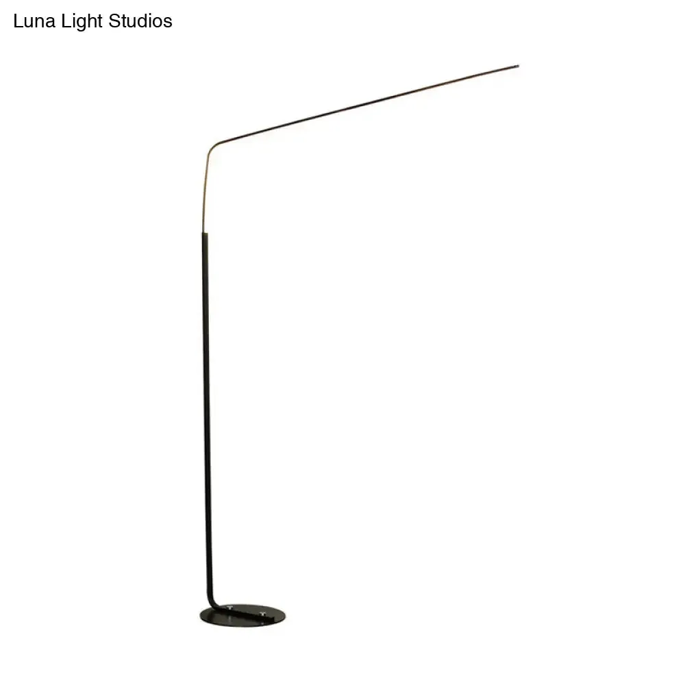 Minimalist LED Floor Lamp for Living Room - Acrylic Fishing Rod Design