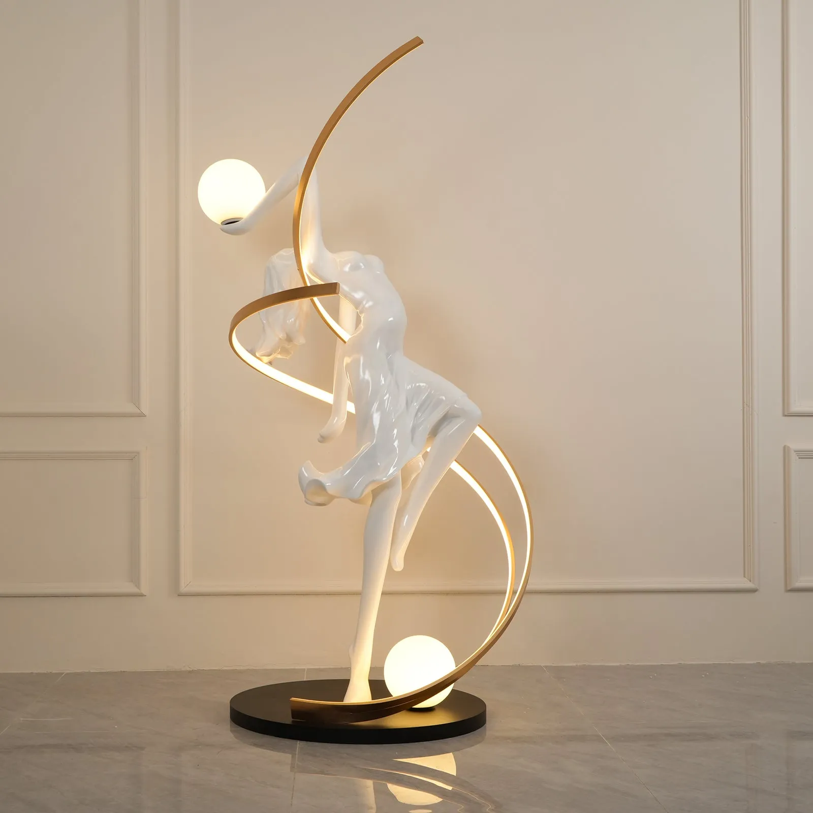 Misha Goddess Statue Floor Lamp