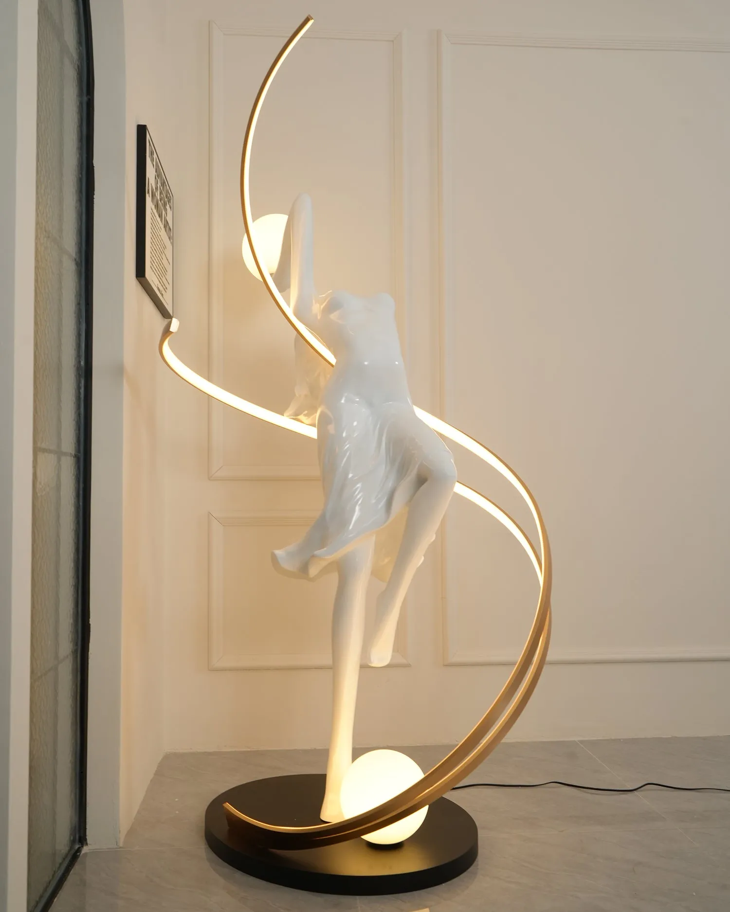 Misha Goddess Statue Floor Lamp