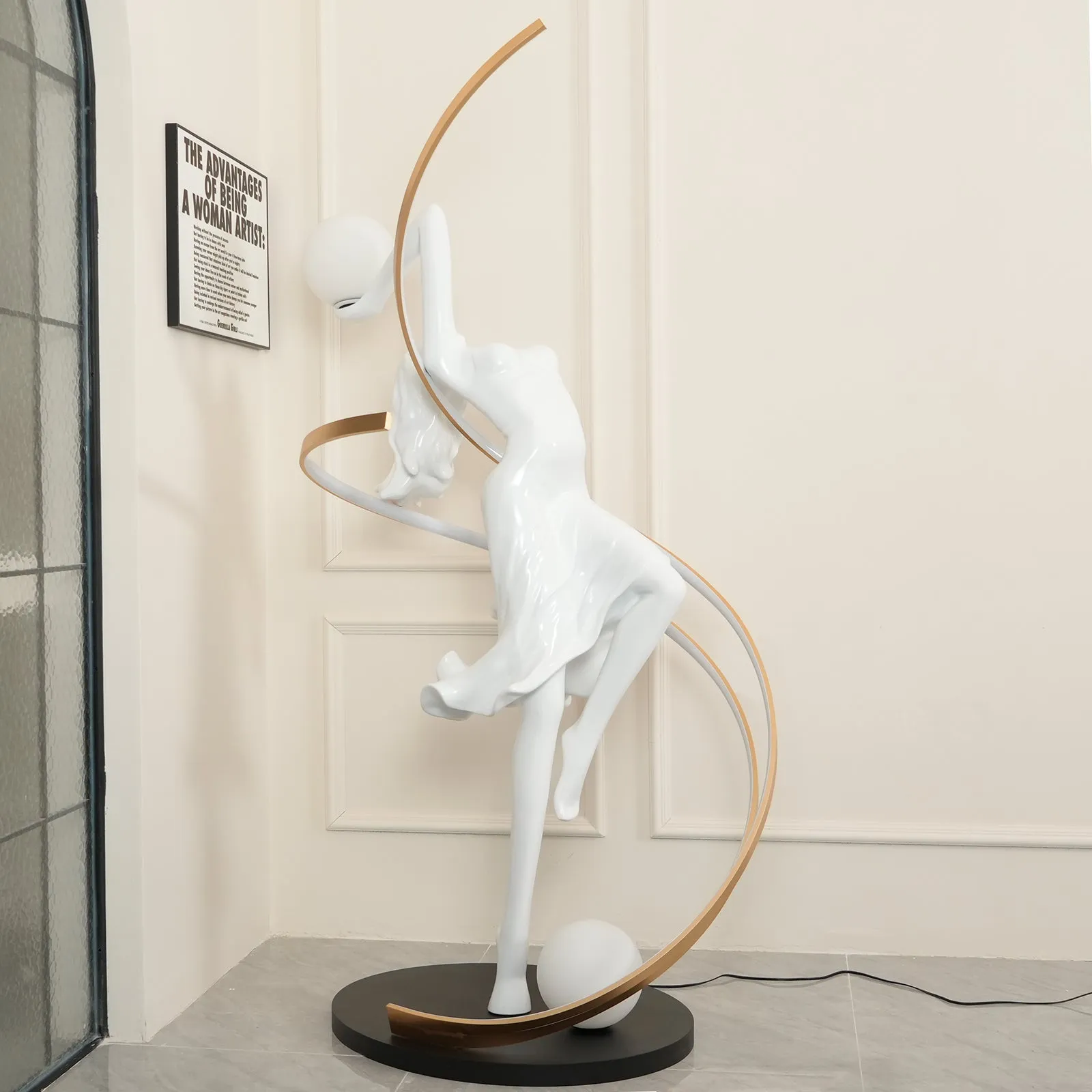 Misha Goddess Statue Floor Lamp