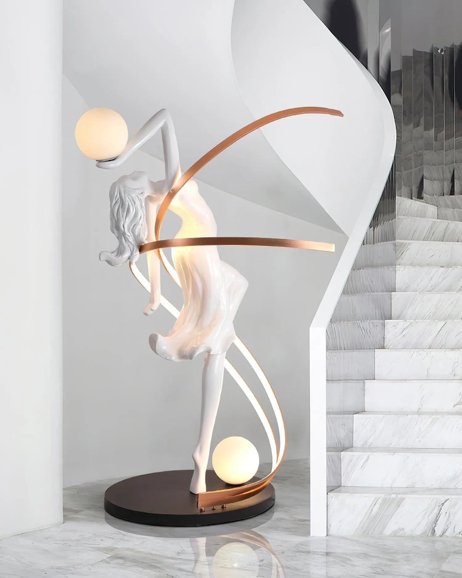 Misha Goddess Statue Floor Lamp