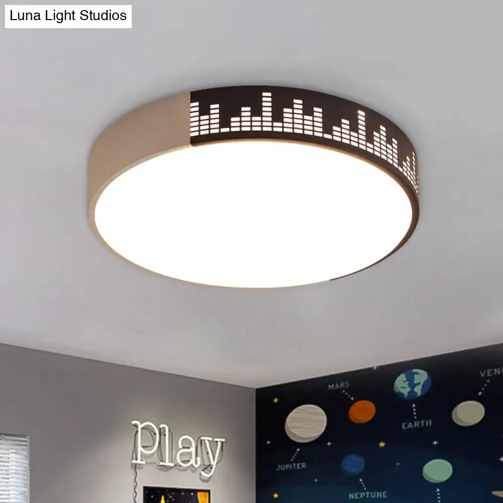 Modern White-Khaki LED Acrylic Ceiling Mounted Light for Bedroom