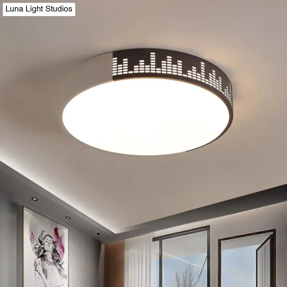 Modern White-Khaki LED Acrylic Ceiling Mounted Light for Bedroom