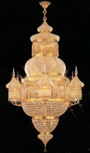 Moroccan Mosque Crystal Chandelier H62" X W40" - Go-A93-624/21