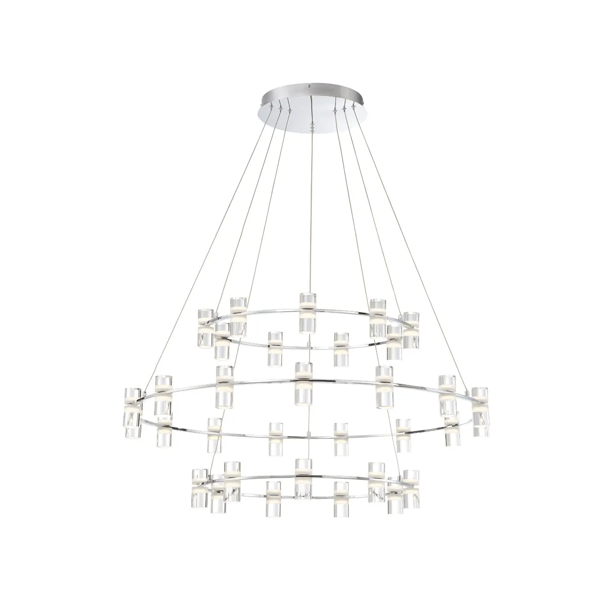 Netto 33-Light Chandelier in Chrome