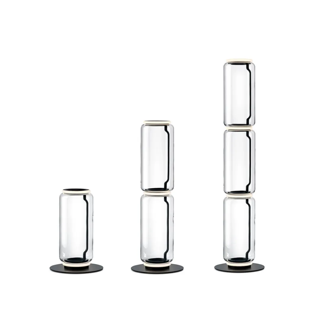 Noctambule LED Dimmable Floor Lamp - Tall Cylinders With Small Base