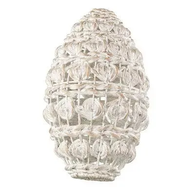 Open Box - Sleydin Woven Pendant Shade Lampshades Whitewash - Aiden Lane