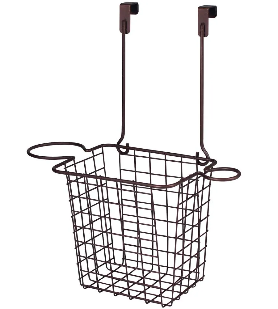 Over Cabinet Styling Rack with Basket