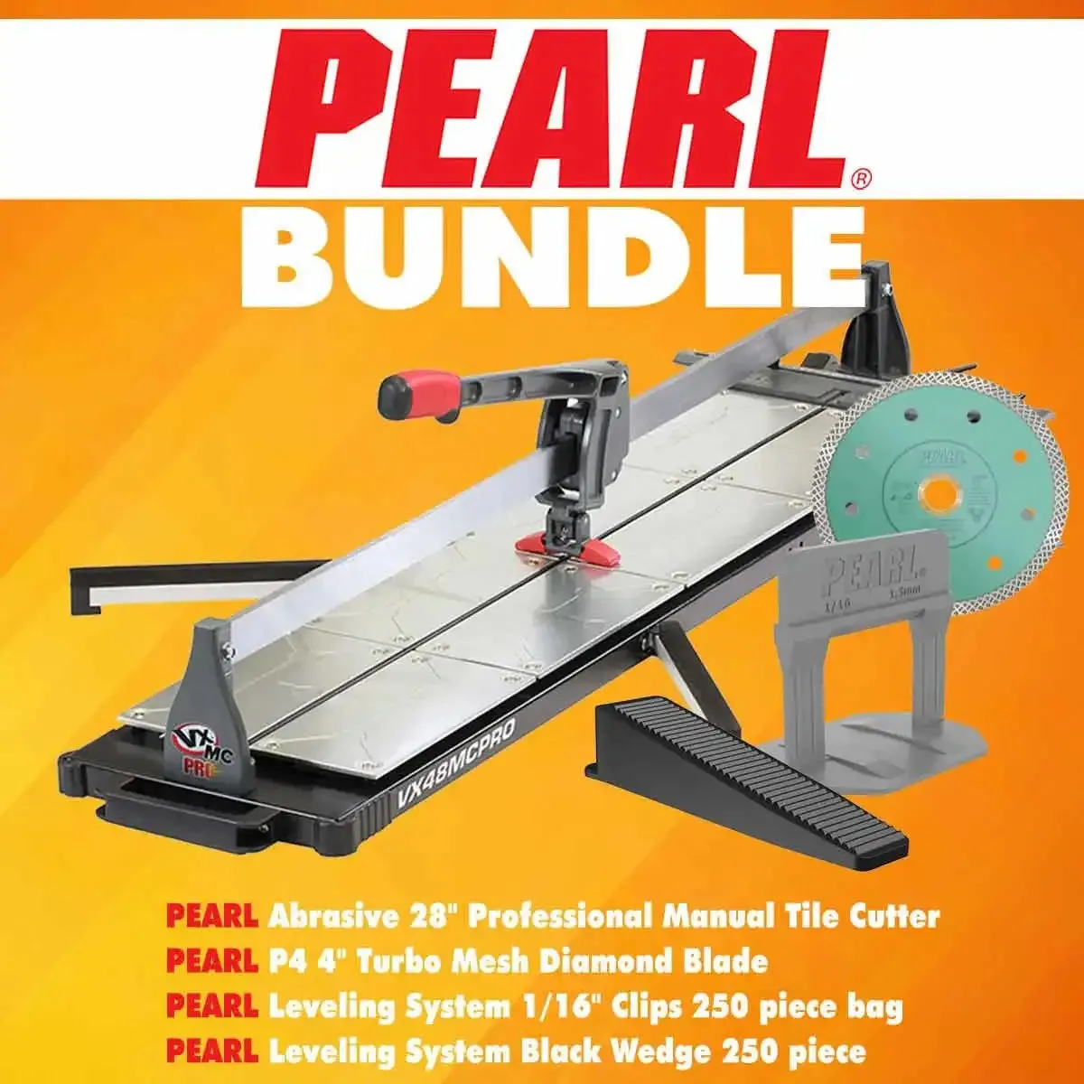 Pearl VX28MCPRO 28" Tile Cutter Bundle