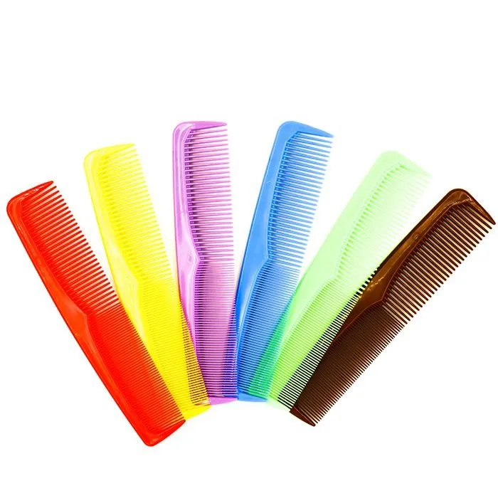 PLASTIC DRESSING COMB 8.75" 12PCS BULK PACK - ASSORTED