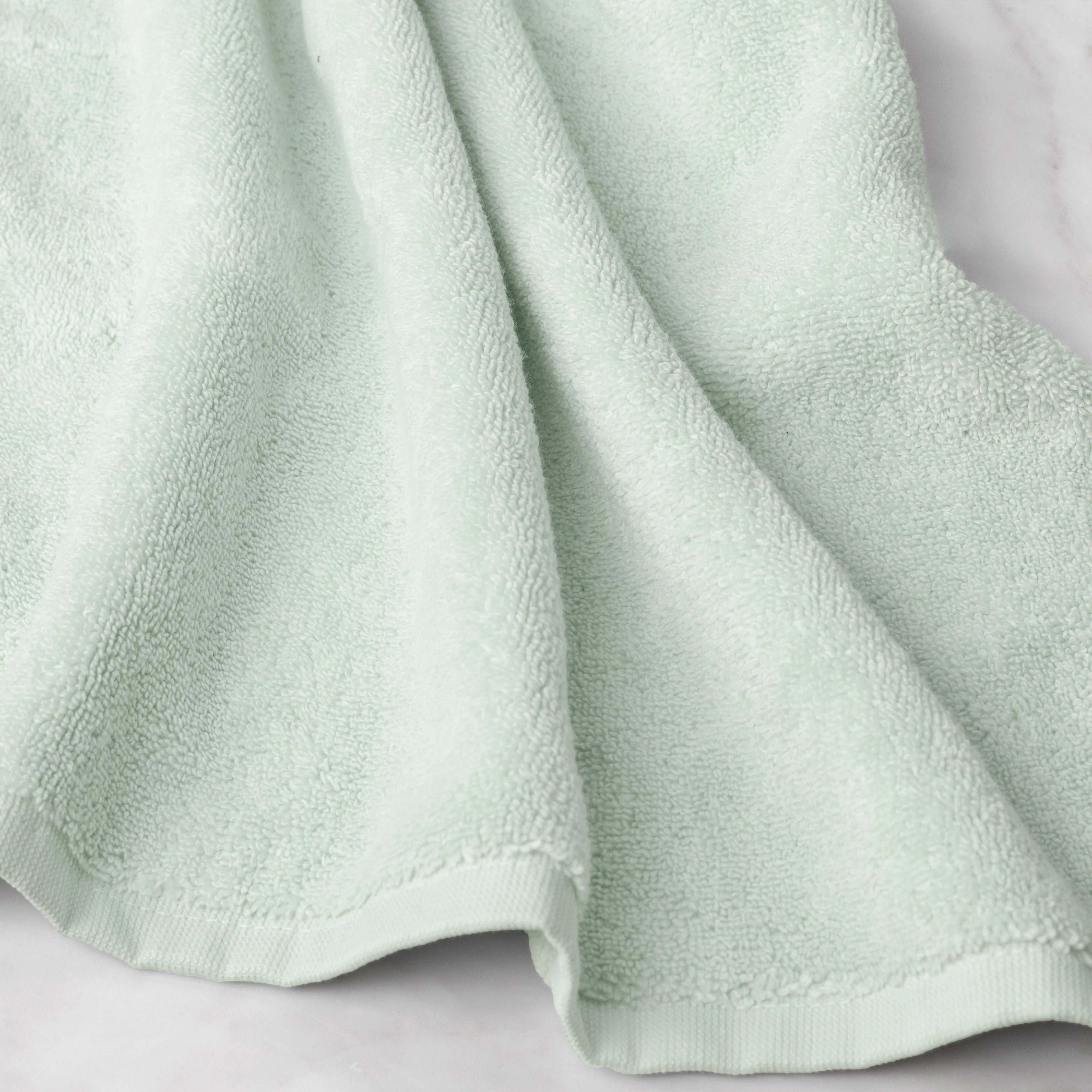 Plush Mint Green Hand Towel