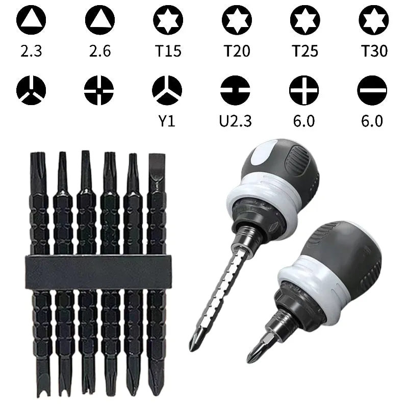 Quick Helper Multifunctional Ratchet Screwdriver Set