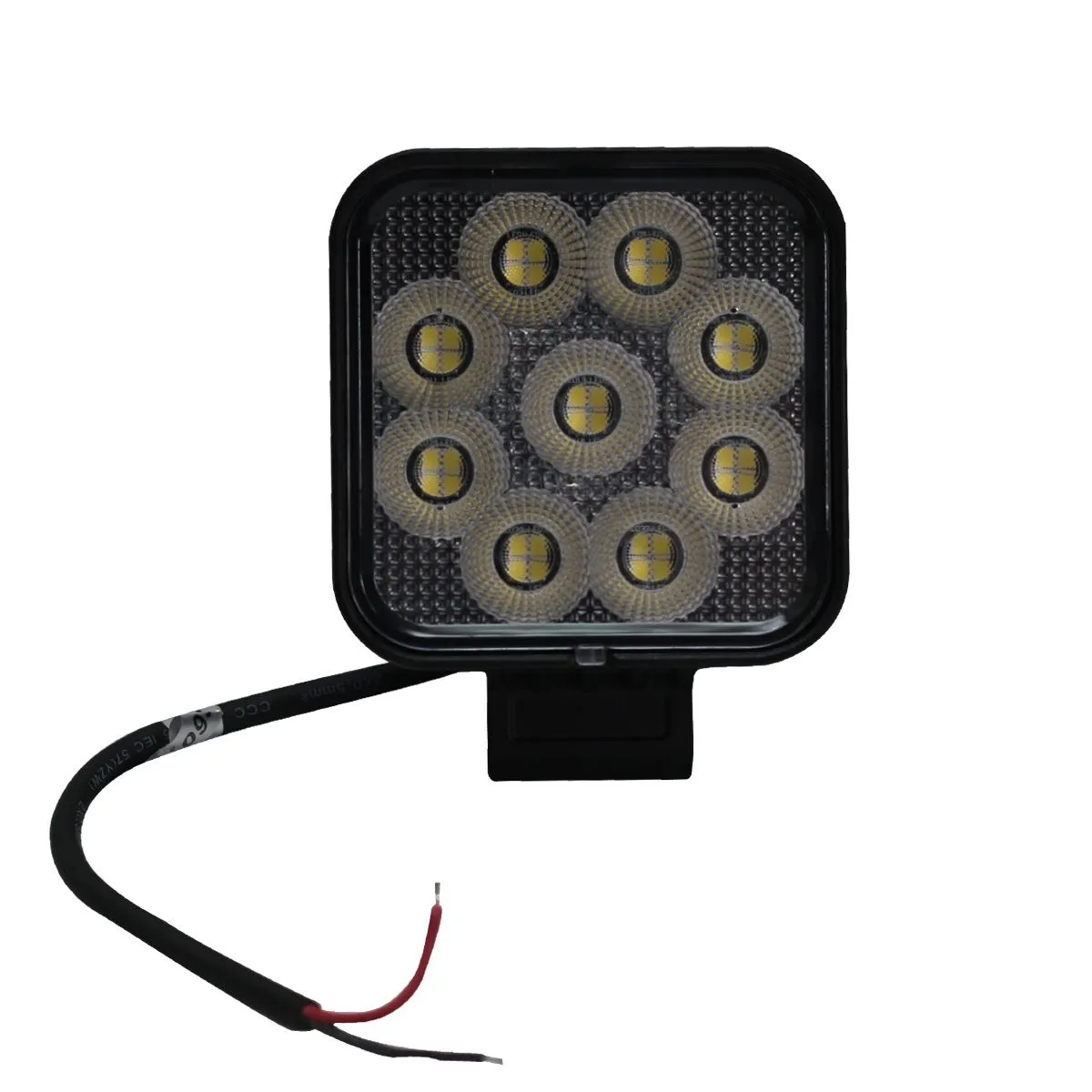 Race Sport RS Square Auxiliary LED Light [IQ Series] Flood Beam Pattern