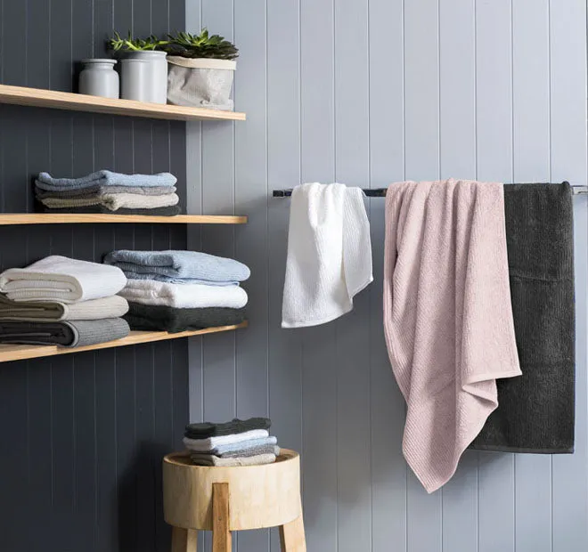 Reed 550GSM Cotton Bath Towel Range Grey