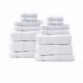 Renee Taylor Brentwood Low Twist 14 Piece Bright Towel Pack