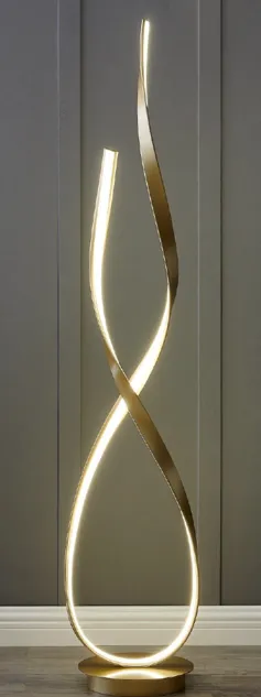 Riva LED Floor Lamp - GOLD