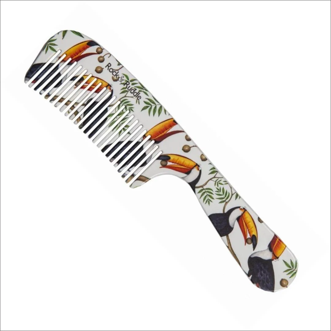 Rock & Ruddle Toucans Handle Comb