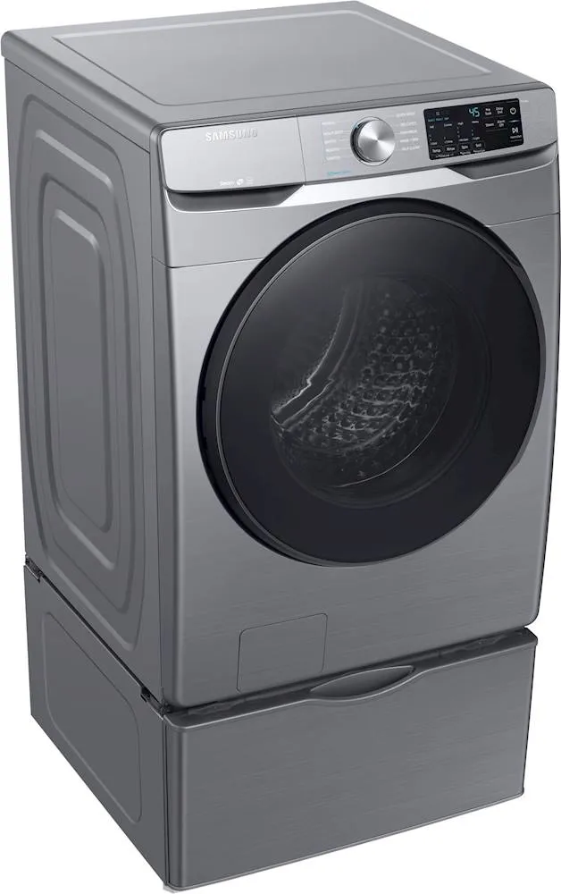 Samsung - 4.5 Cu. Ft. 10-Cycle High-Efficiency Front-Loading Washer with Steam - Platinum