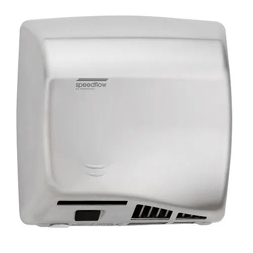 Saniflow® M06ACS SPEEDFLOW® Hand Dryer - Satin (Brushed) Stainless Steel High-Speed Universal Voltage ADA