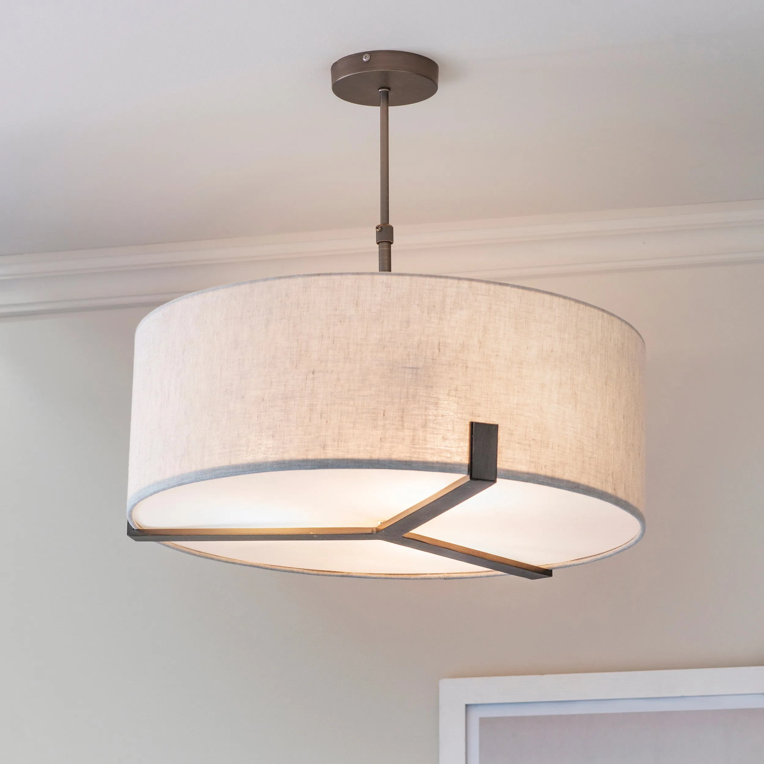 Shaded Ceiling Light 56 cm