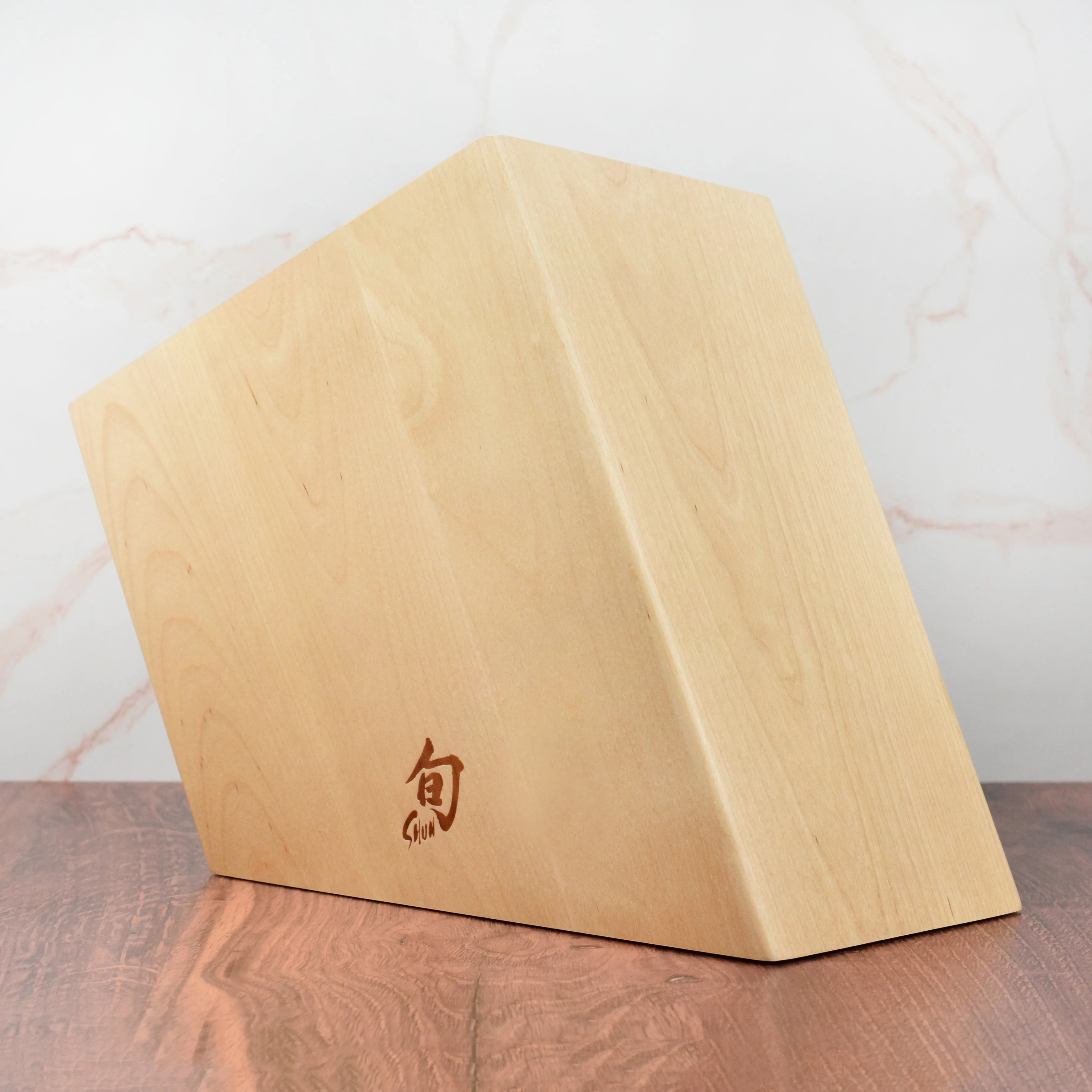 Shun 17 Slot Angled Birch Knife Block